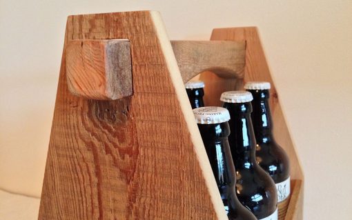 Beer crate - 6 bottle rustic pine - Image 6