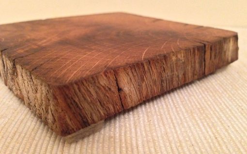 Oak rustic edge padded coaster - Image 2