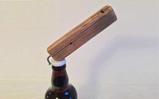 Pine rustic bottle opener natural finish