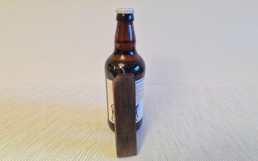 Pine rustic bottle opener dark stain - Image 4