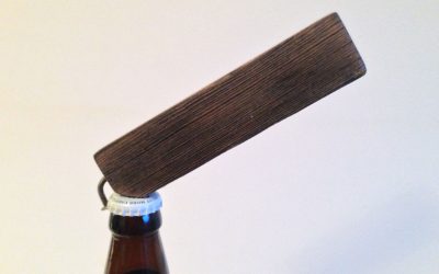Pine rustic bottle opener dark stain