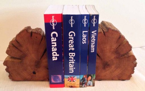 Book ends - solid oak
