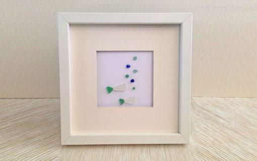 Fish/bubbles 8" square photo frame - Image 2
