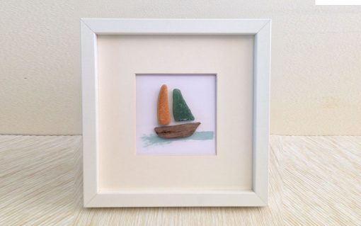 Boat/beach 8" square photo frame - Image 2
