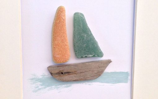 Boat/beach 8" square photo frame - Image 3