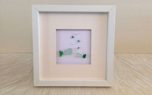 Fish bubbles 8" square photo frame - Image 2