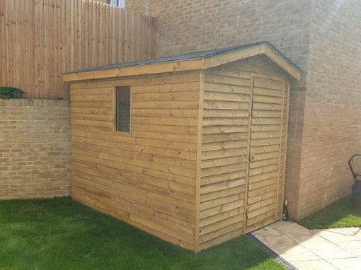 Custom sized garden shed