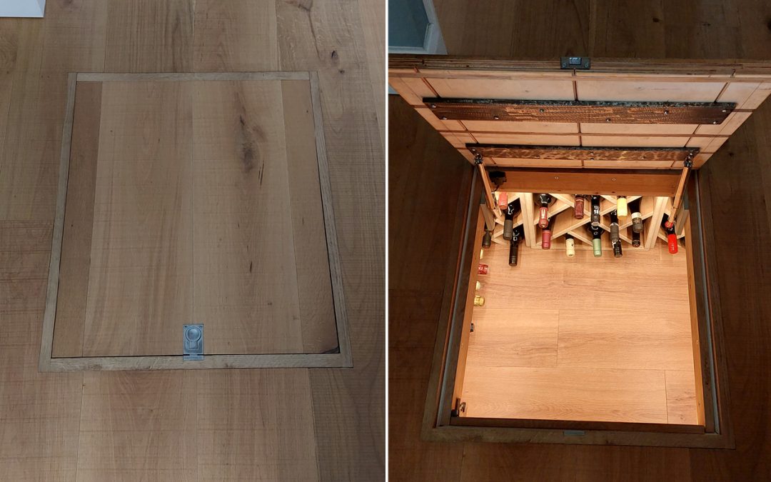 Underfloor wine storage